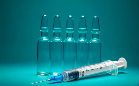 Ампулы стоят на столе