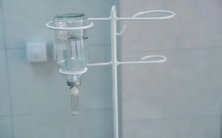 Капельница на фоне процедурного кабинете